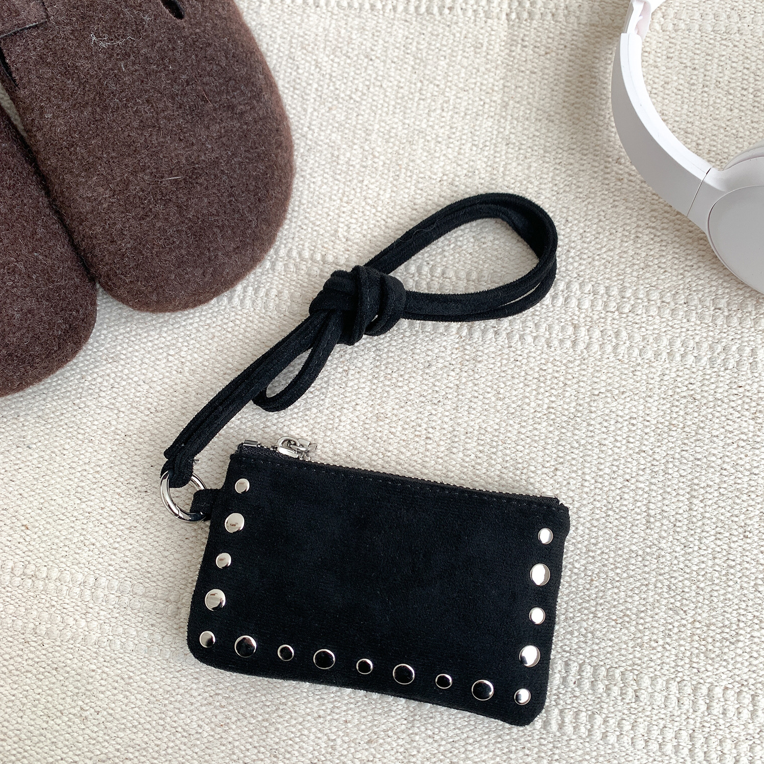 Women Fashion Handbags - NEW Studded Shoulder Bag Mini Credit