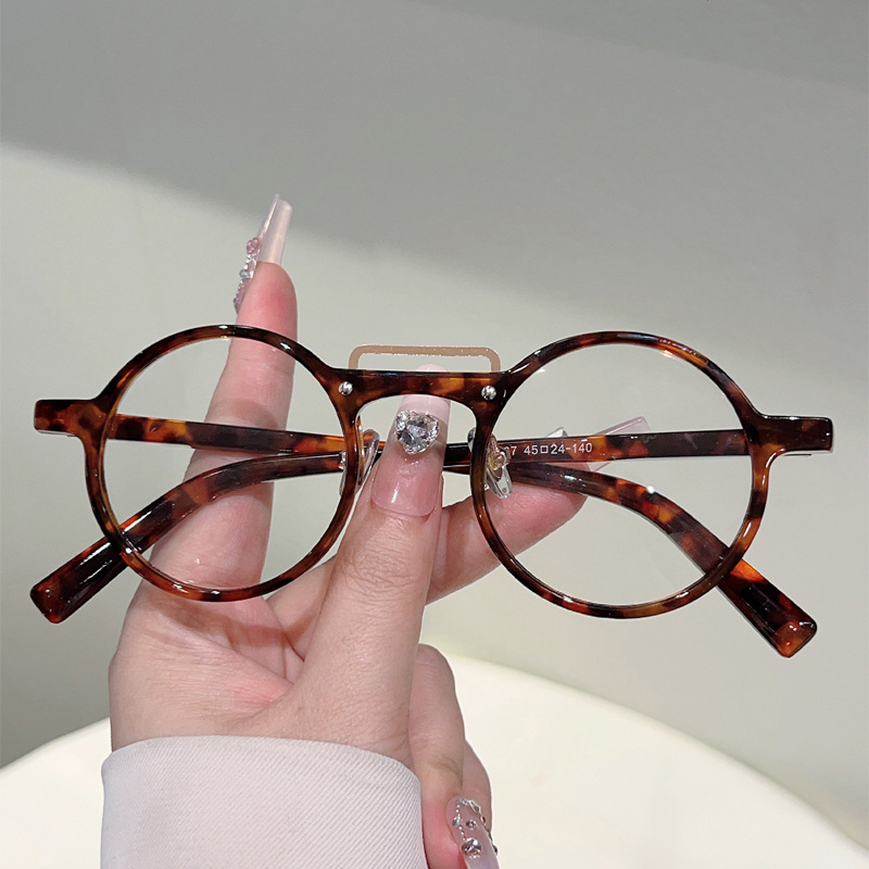 Women'S Fashion Glasses Non Prescription - Simple Retro Round Anti-blue Light Glasses