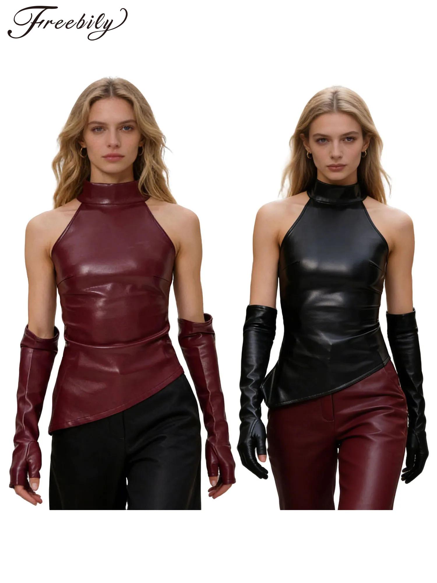 Women Fashion Gloves - 2026 Lady Fashion Streetwear PU Tank