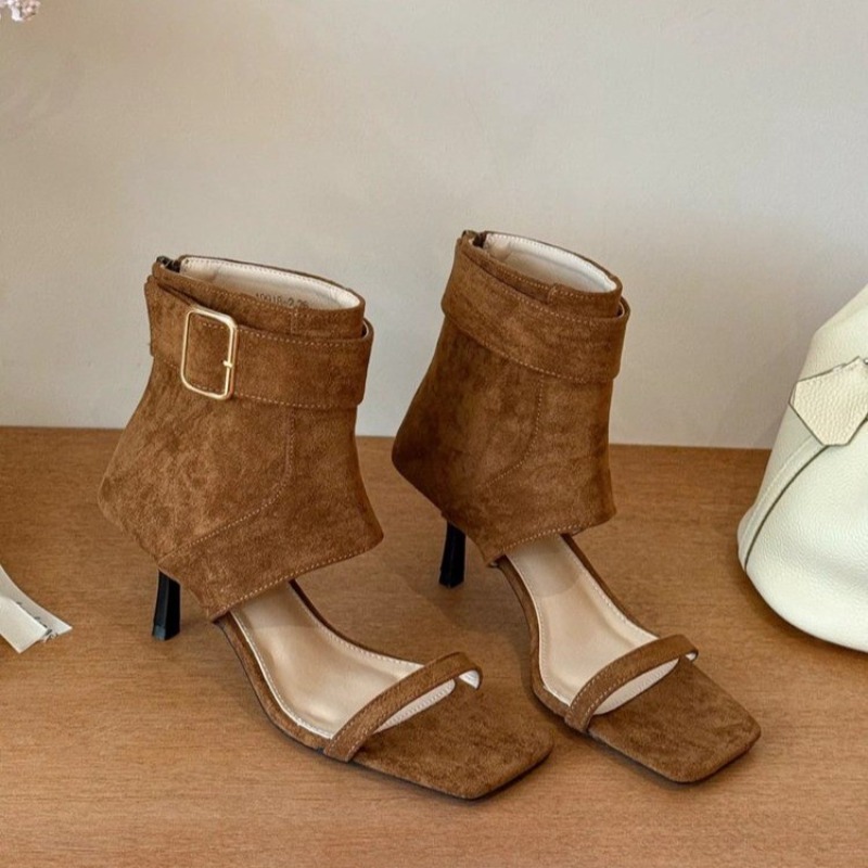 Women Fashion Show - Retro Summer New Square Toe Open