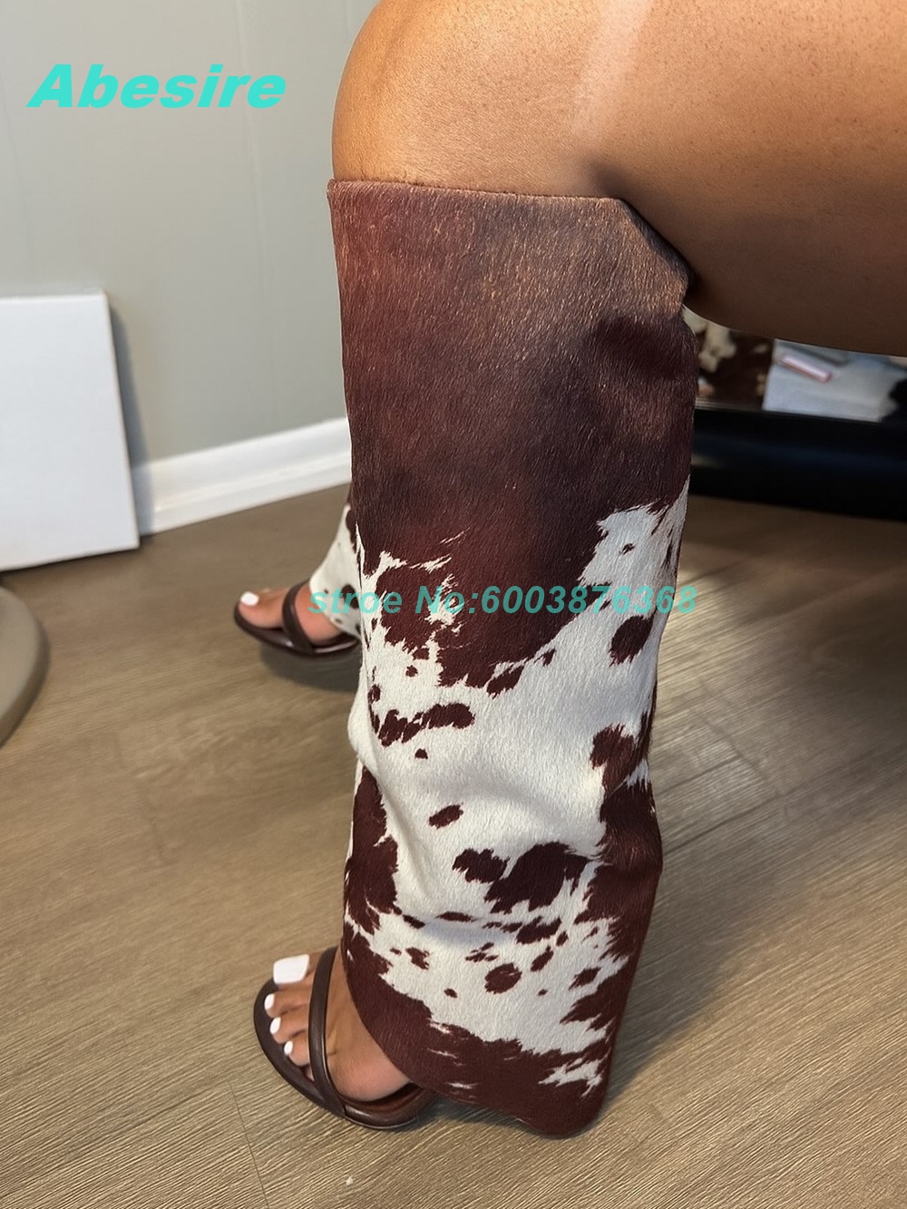 Cow Pattern Patchwork Suede Sa - Women Fashion Show incelemesi ve fiyatı