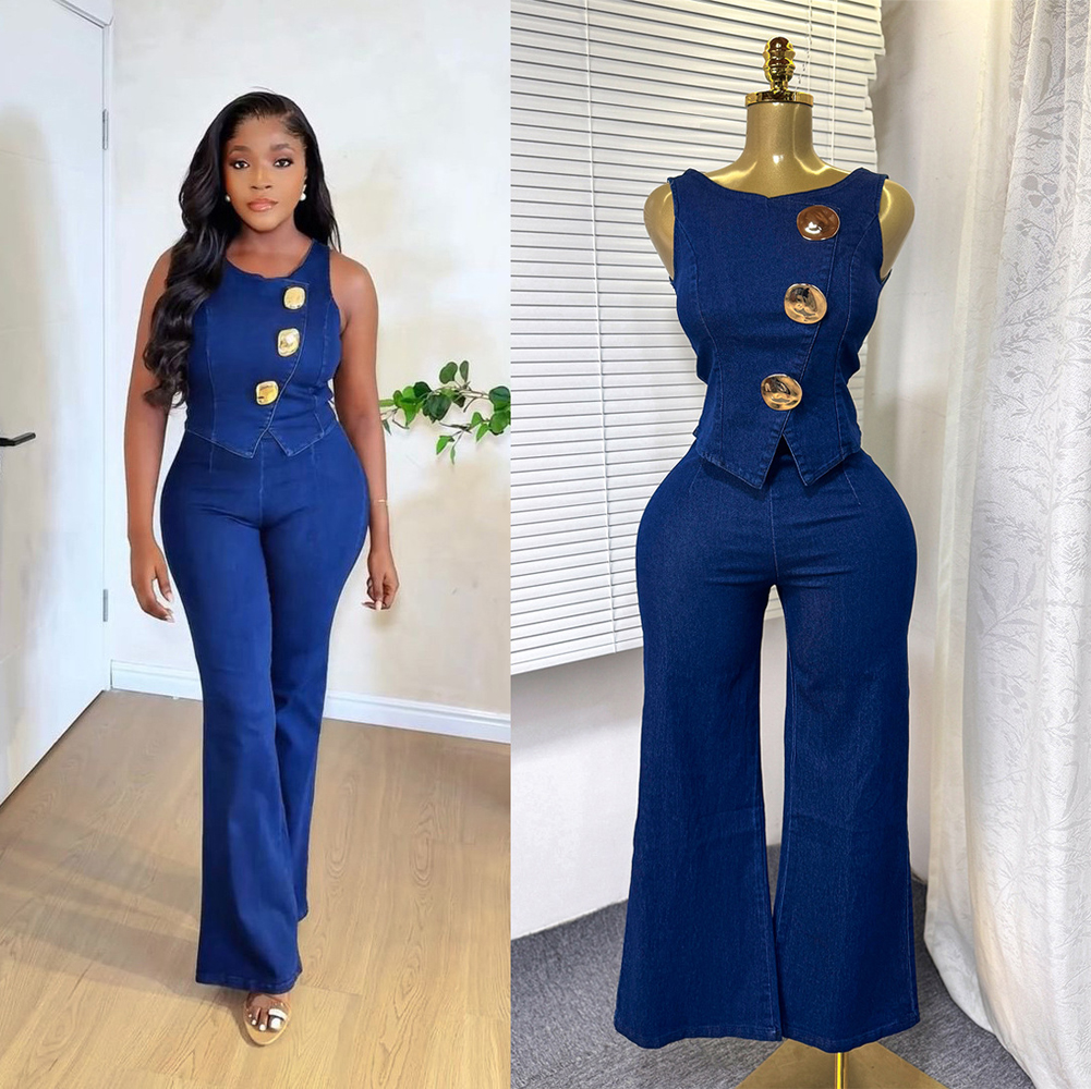 Fashion Denim Women Loungewear - Women Fashion Jeans Top incelemesi ve fiyatı