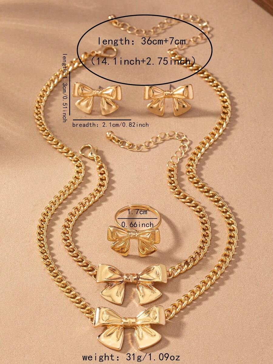 5pcs Fashion Bow Bracelet, Nec - Women'S Fashion Earrings incelemesi ve fiyatı