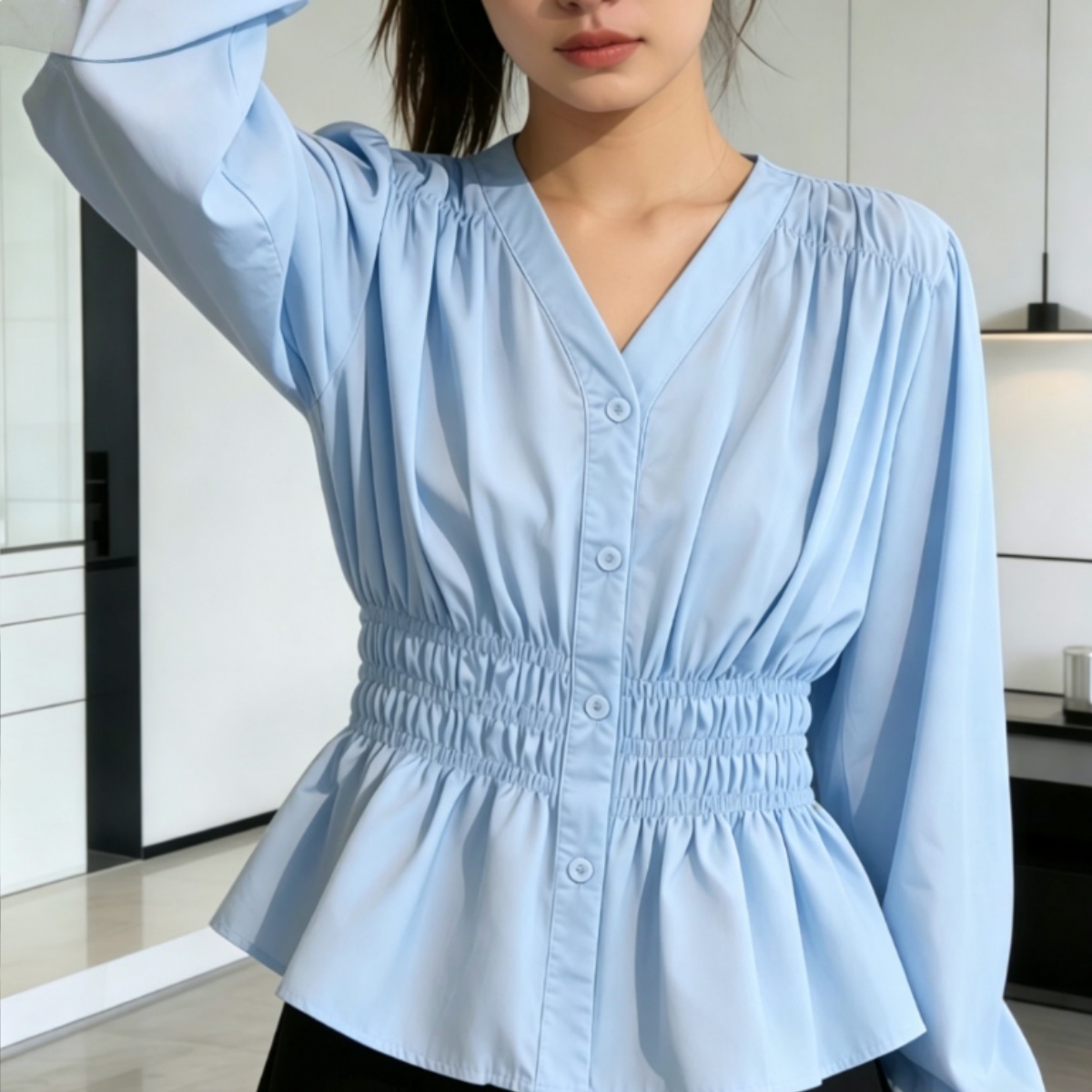 200 Pounds Plus Size Office La - Puff Sleeve Blouse incelemesi ve fiyatı