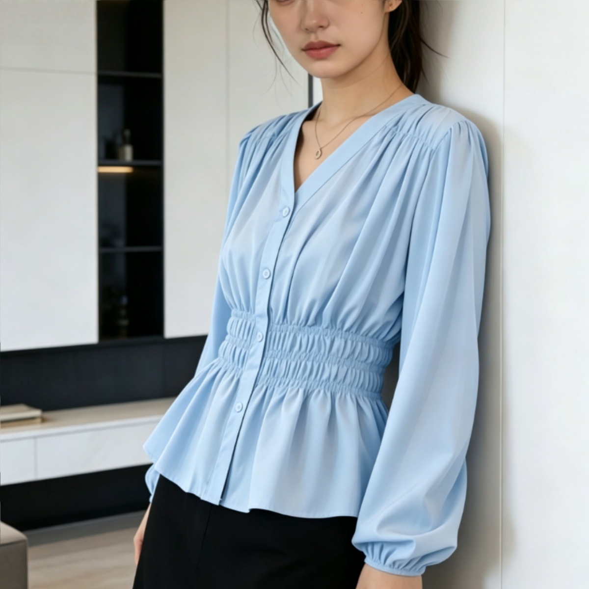 200 Pounds Plus Size Office La - Puff Sleeve Blouse incelemesi ve fiyatı