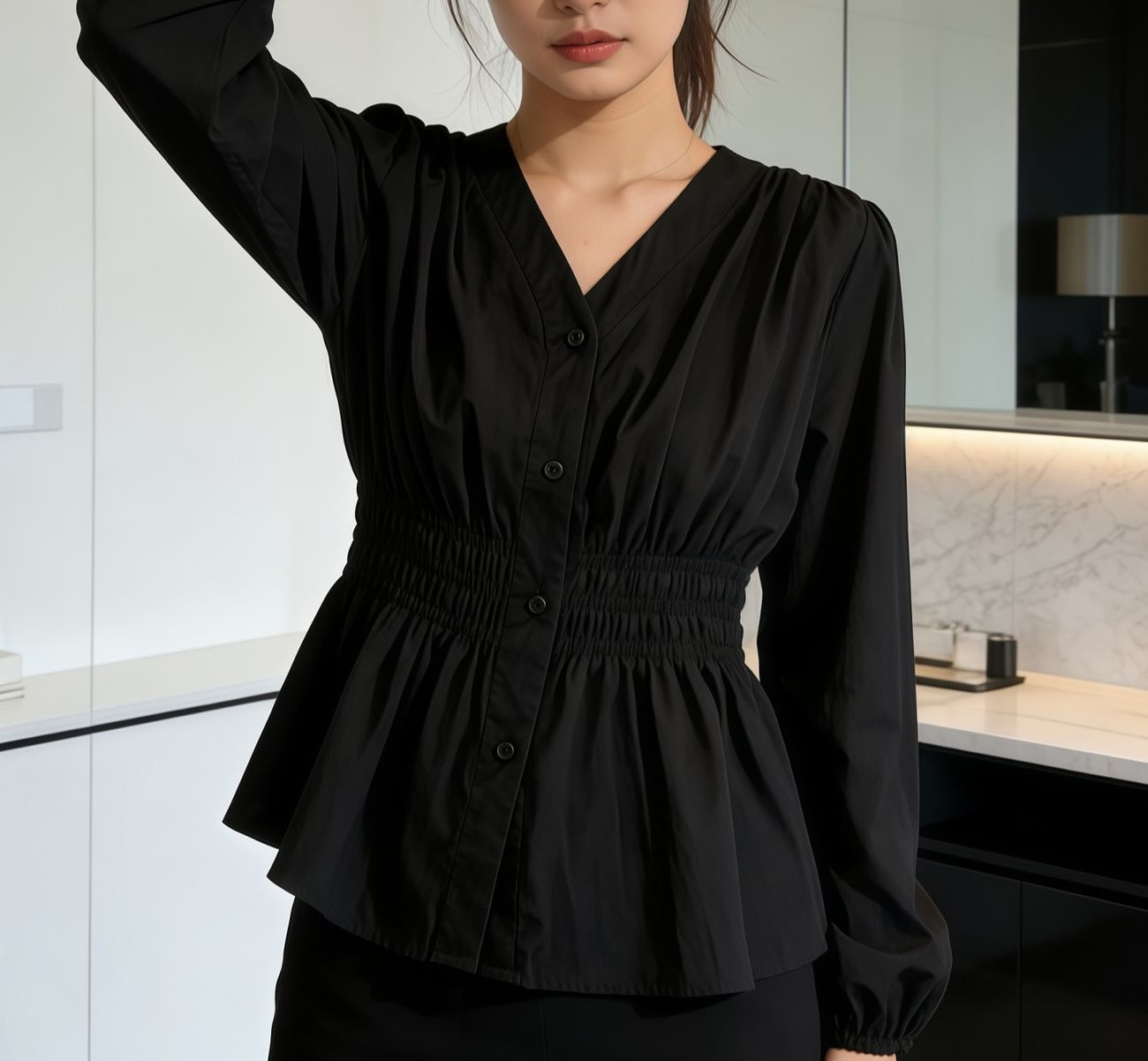 200 Pounds Plus Size Office La - Puff Sleeve Blouse incelemesi ve fiyatı