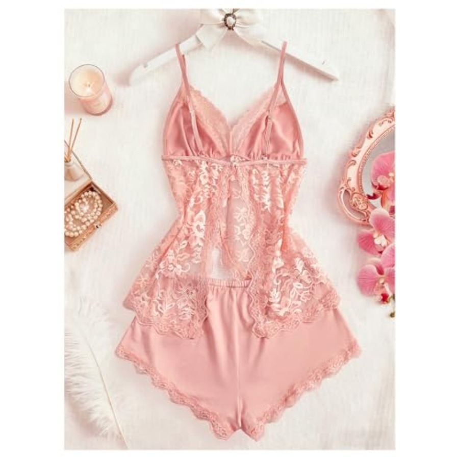 OYOANGLE Women's 2 Pcs Pajama  - V Neck Cami Top incelemesi ve fiyatı