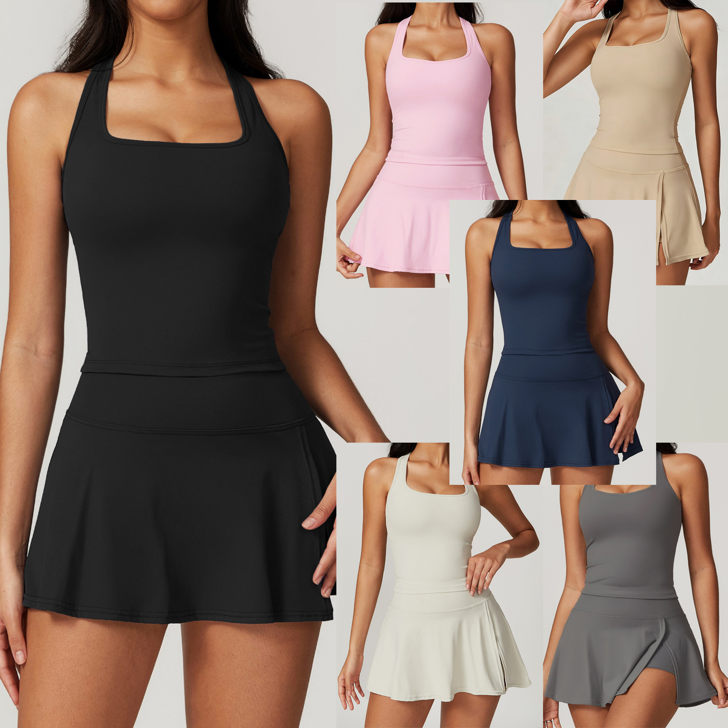 2 Piece Tennis Dresses for Wom - V Neck Cami Top incelemesi ve fiyatı