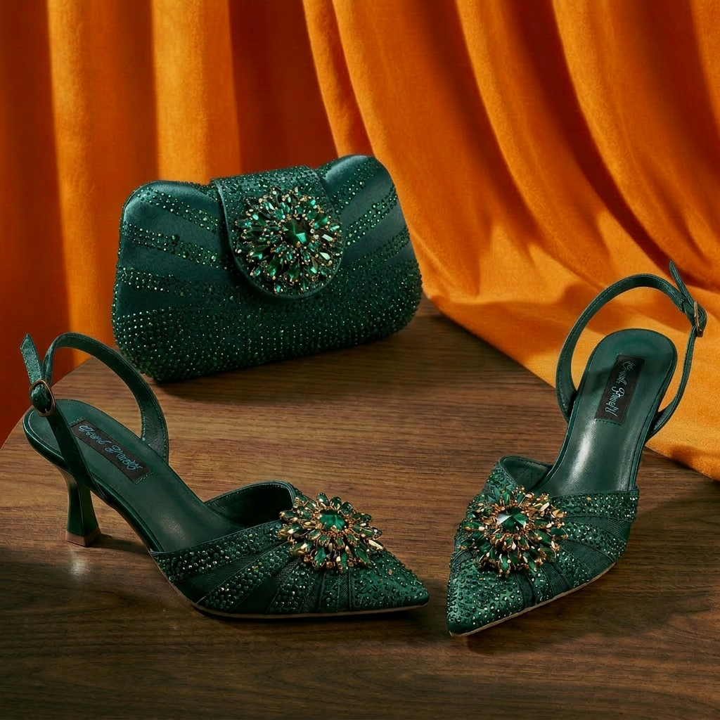 2026 Women's Elegant Green Rhi - Women Fashion Handbags incelemesi ve fiyatı
