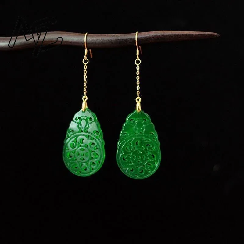 925 Silver Natural Green Jade  - Women'S Fashion Jewellery incelemesi ve fiyatı