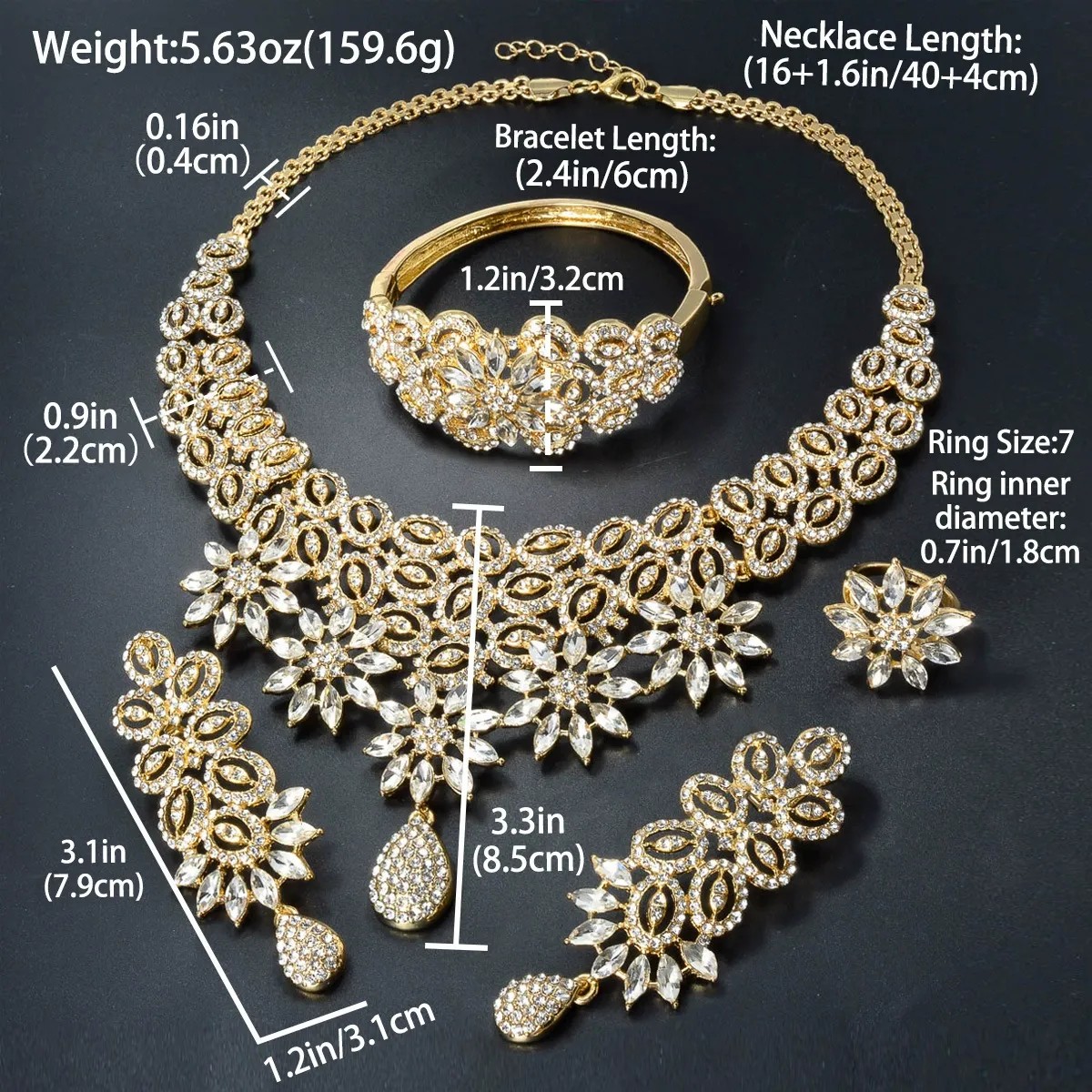 Nigeria Dubai Rihinestone Wedd - Women Fashion Uae incelemesi ve fiyatı