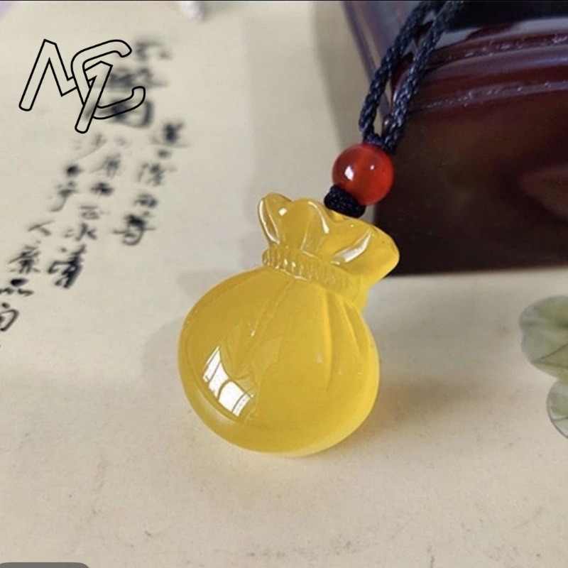 Natural Agate Blessing Bag Pen - Women'S Fashion Jewellery incelemesi ve fiyatı