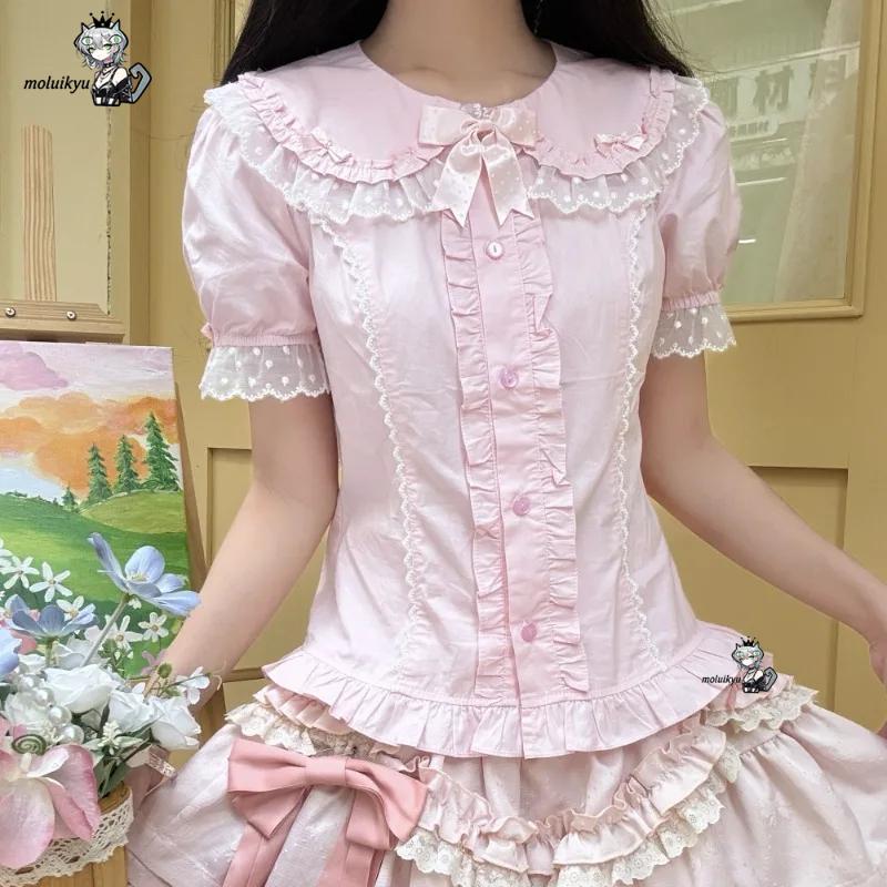 Kawaii Ruffles Blouses Spring  - Puff Sleeve Blouse incelemesi ve fiyatı