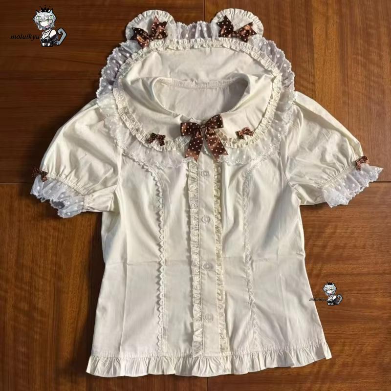 Kawaii Ruffles Blouses Spring  - Puff Sleeve Blouse incelemesi ve fiyatı