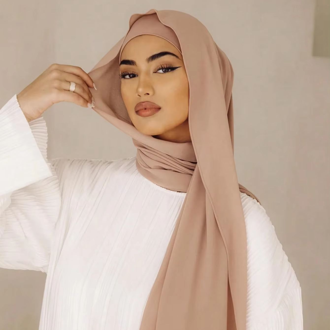 2Pcs/Set Women's Hijab Scarf A - Women Fashion Wear incelemesi ve fiyatı