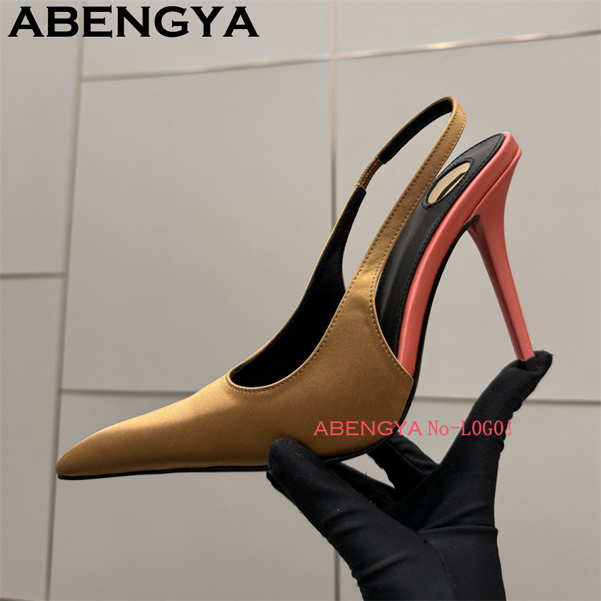 Multi-color Satin Pointy Toe T - Slip Dress Satin incelemesi ve fiyatı