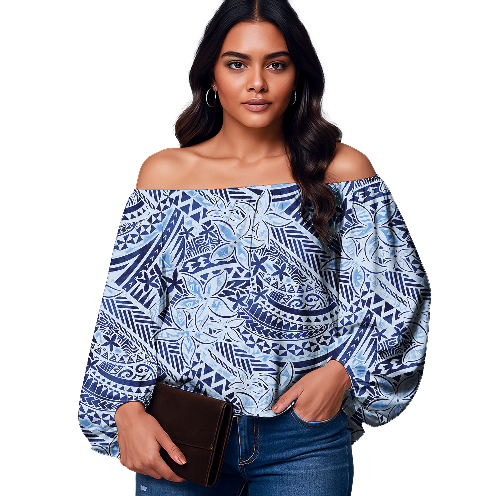 High Quality Custom Logo Ladie - Puff Sleeve Blouse incelemesi ve fiyatı