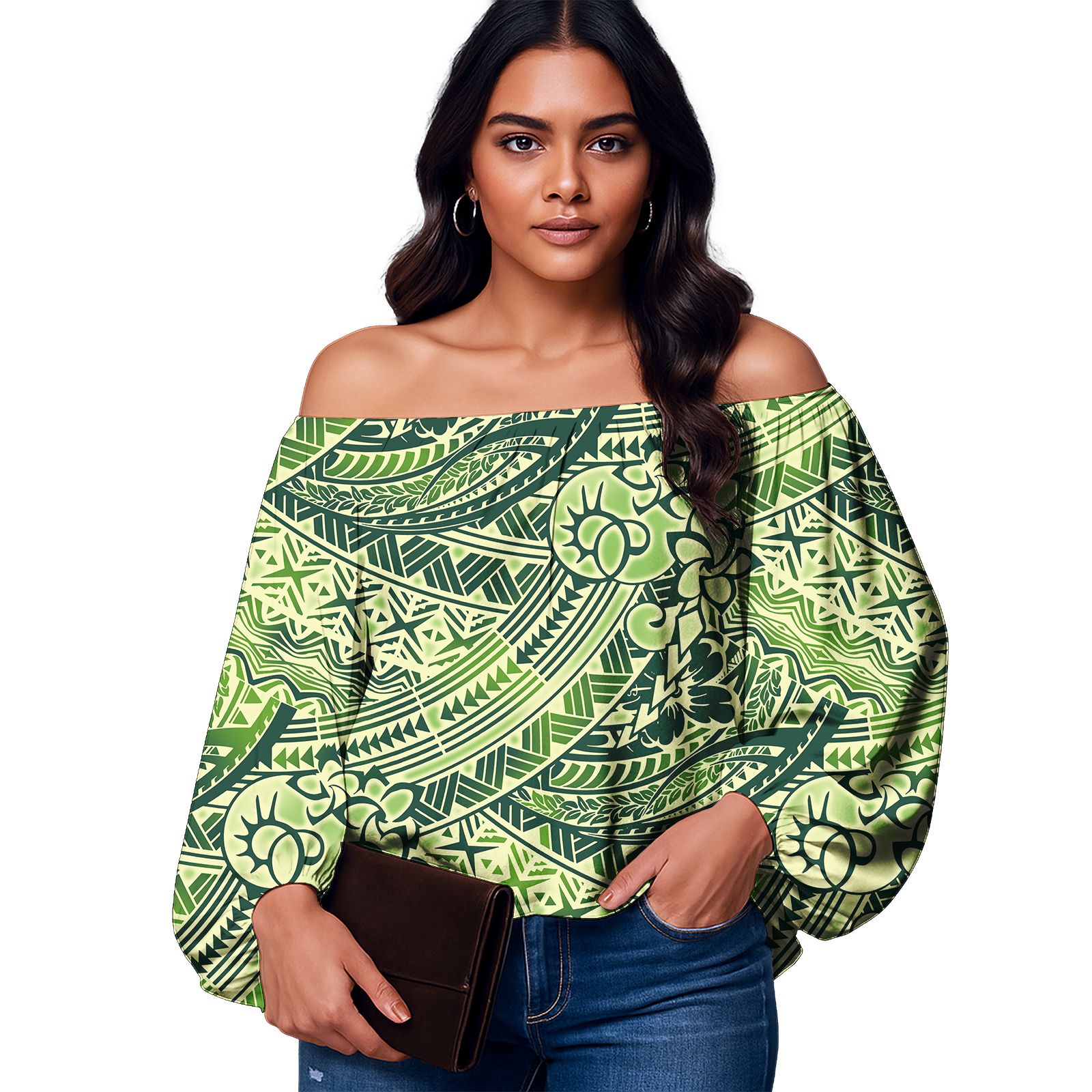 High Quality Custom Logo Ladie - Puff Sleeve Blouse incelemesi ve fiyatı