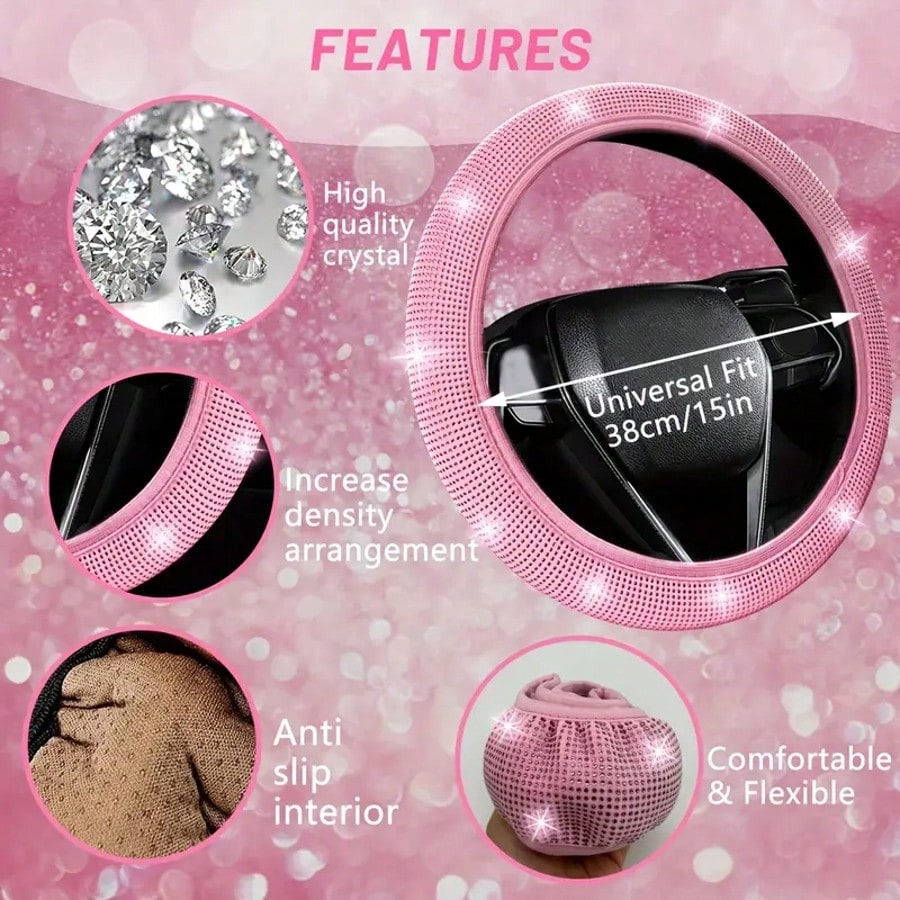 Artificial Diamond Car Steerin - Women Fashion Hub incelemesi ve fiyatı