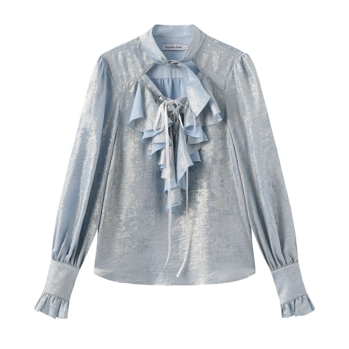 Japanese Sweet Cool Ruffle Tri - Puff Sleeve Blouse incelemesi ve fiyatı