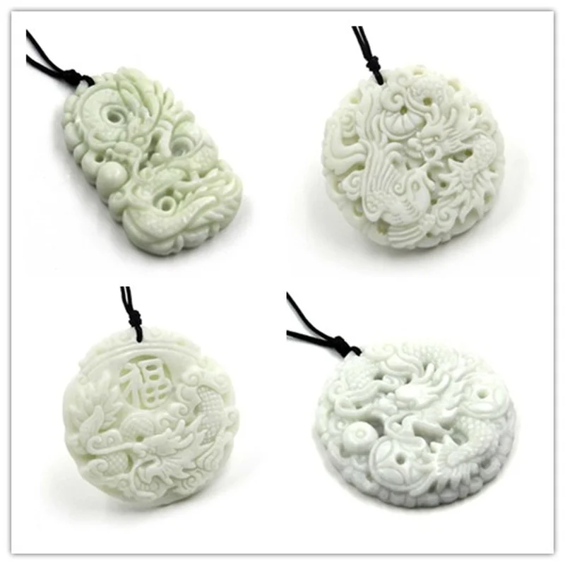 Natural White jade Dragon Phoe - Women'S Fashion Jewellery incelemesi ve fiyatı