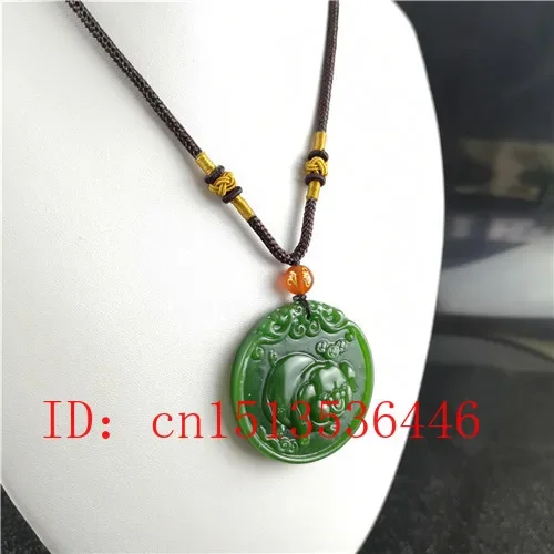 Natural Green Chinese Pig Carv - Women'S Fashion Jewellery incelemesi ve fiyatı