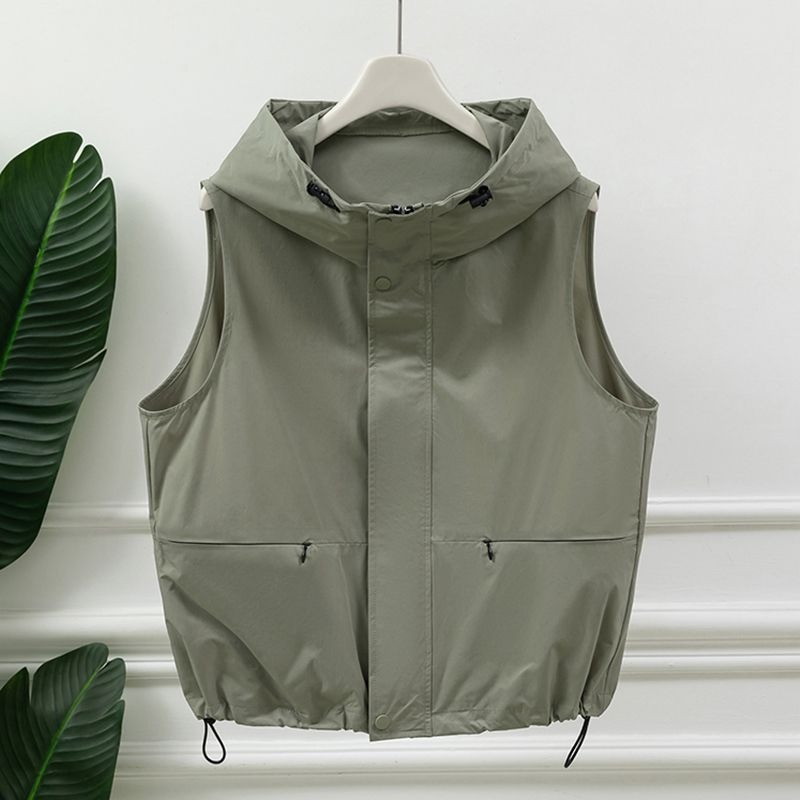 Womens Light Gray Hooded Sleev - Women'S Fashion Utility Vest incelemesi ve fiyatı