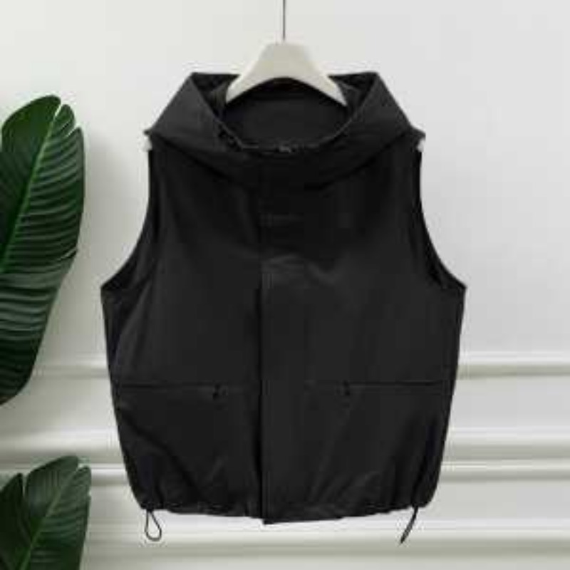 Womens Light Gray Hooded Sleev - Women'S Fashion Utility Vest incelemesi ve fiyatı