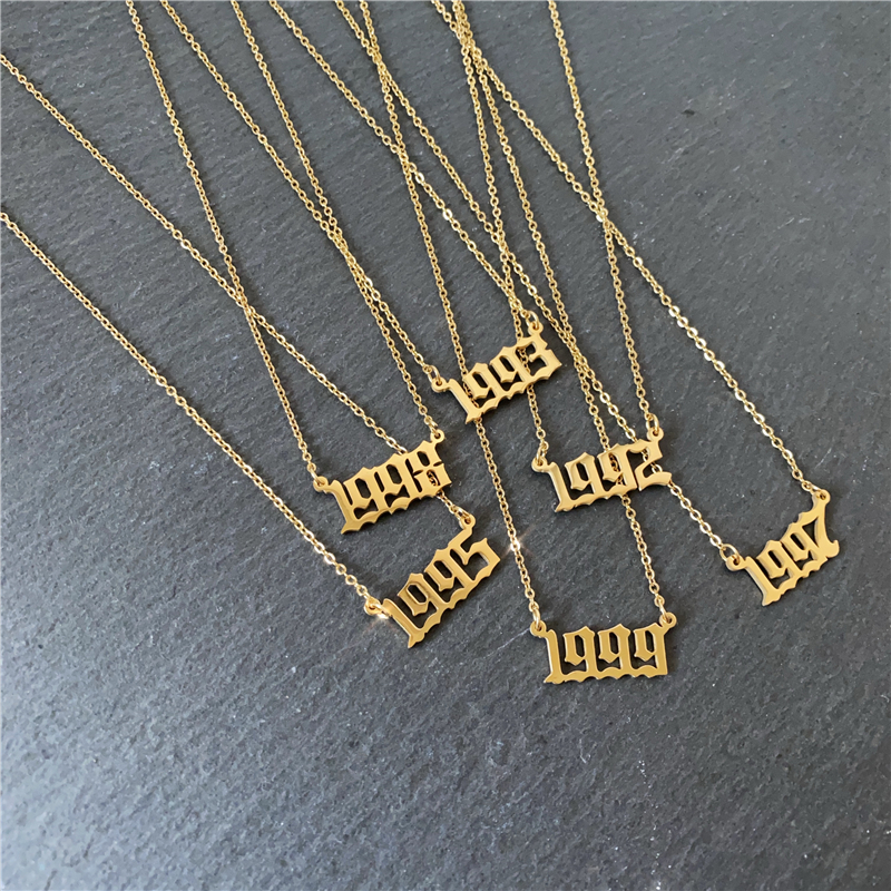 Year Number Birth Date Necklac - Women'S Fashion Year 2000 incelemesi ve fiyatı