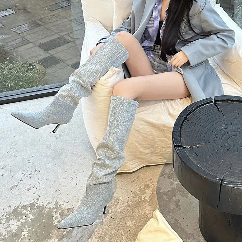 High Heel Long Tube over Knee  - Women Fashion Jeans incelemesi ve fiyatı