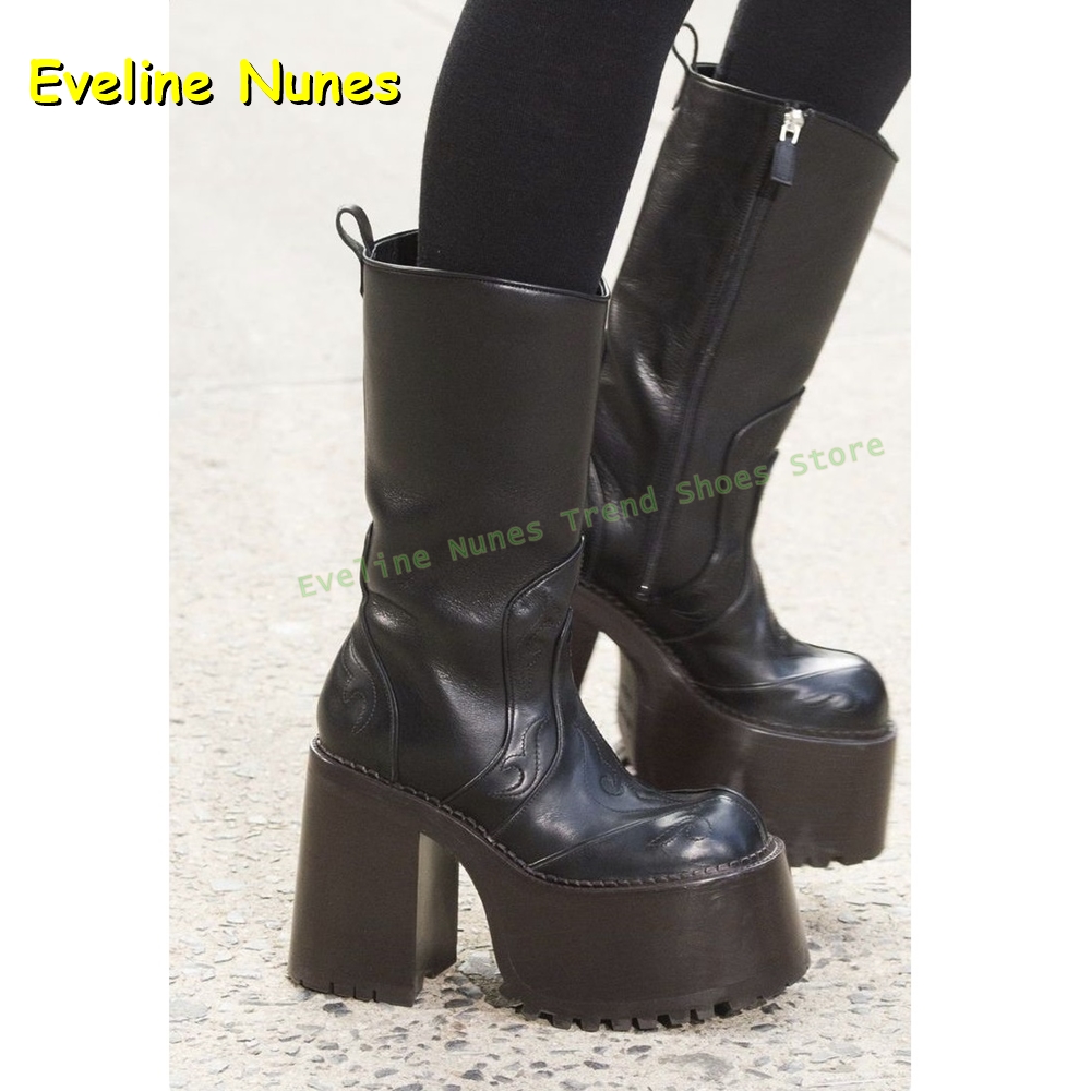 Embroidery Platform Knee High  - Women'S Fashion Trends 2025 incelemesi ve fiyatı