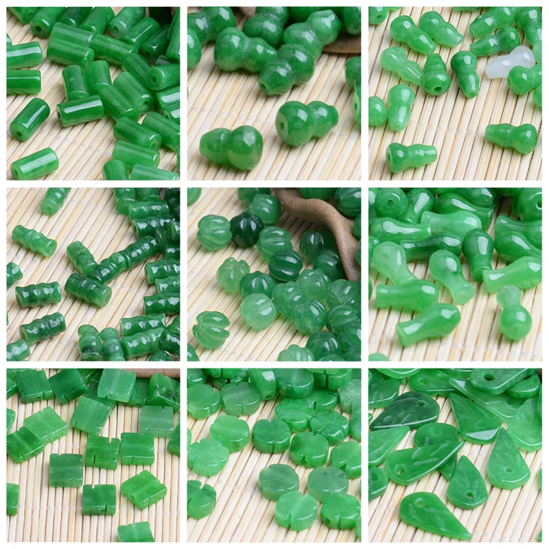 10pc Green Jade Gourd Leaves B - Women'S Fashion Jewellery incelemesi ve fiyatı