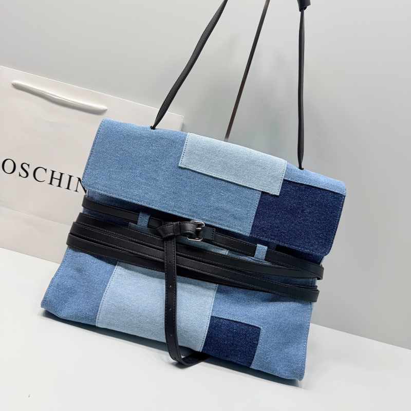 Color Block Denim Handbag Cros - Women Fashion Handbags incelemesi ve fiyatı