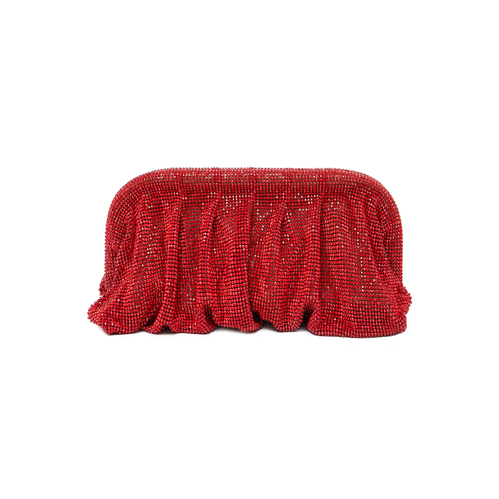 Red Aluminum Mesh Rhinestone P - Women Fashion Reddit incelemesi ve fiyatı