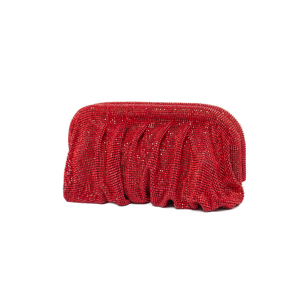 Red Aluminum Mesh Rhinestone P - Women Fashion Reddit incelemesi ve fiyatı