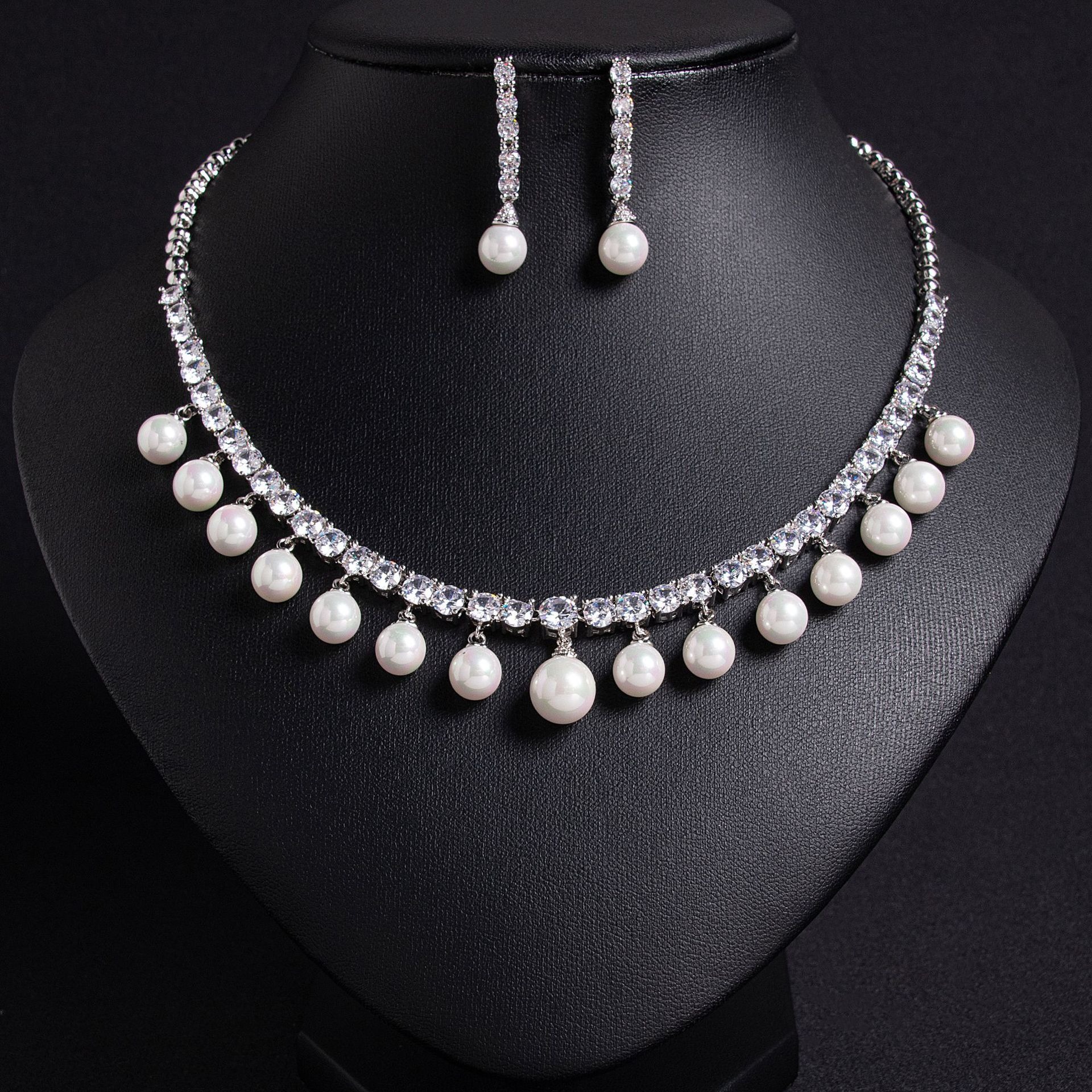 Fashion Pearls Zirconia Neckla - Women Fashion Uae incelemesi ve fiyatı