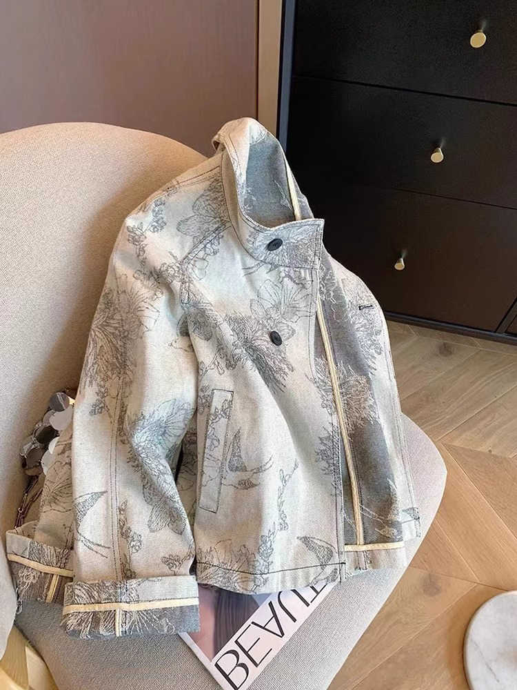 Women Light Grey Print Denim J - Women Fashion Jeans Top incelemesi ve fiyatı