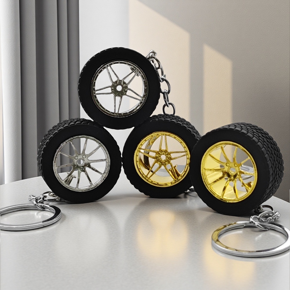 Auto Parts Mini Rims Keychain  - Women Fashion Hub incelemesi ve fiyatı