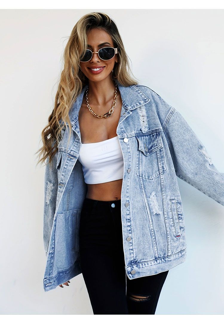Jeans Jackets for Woman Jacket - Women Fashion Jeans Top incelemesi ve fiyatı