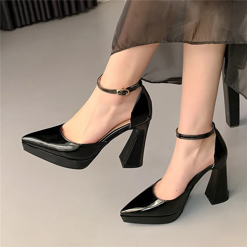 Red Black Patent Leather Platf - Women Fashion Reddit incelemesi ve fiyatı