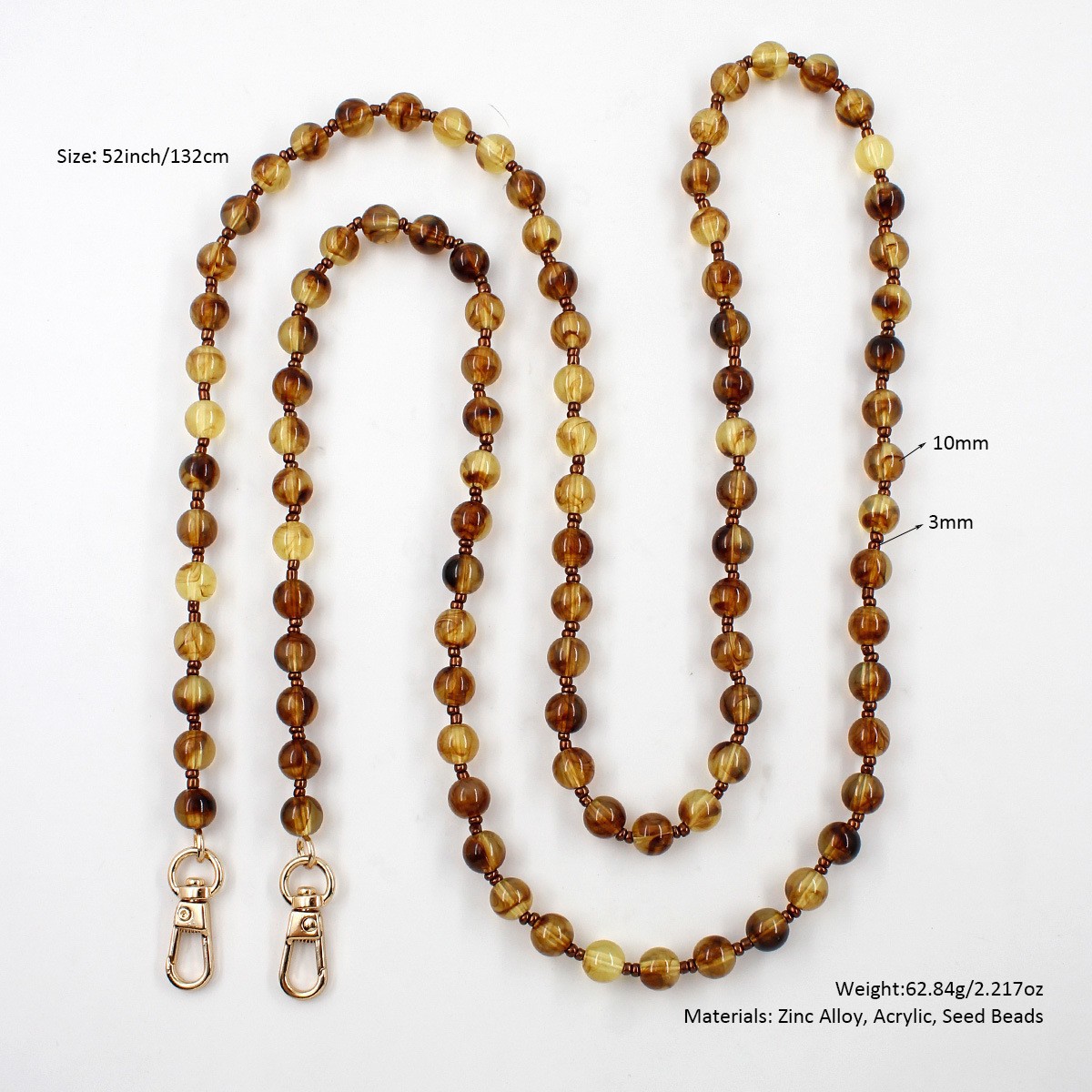 Women Glass Bead Bag Chain Lon - Women Fashion Handbags incelemesi ve fiyatı