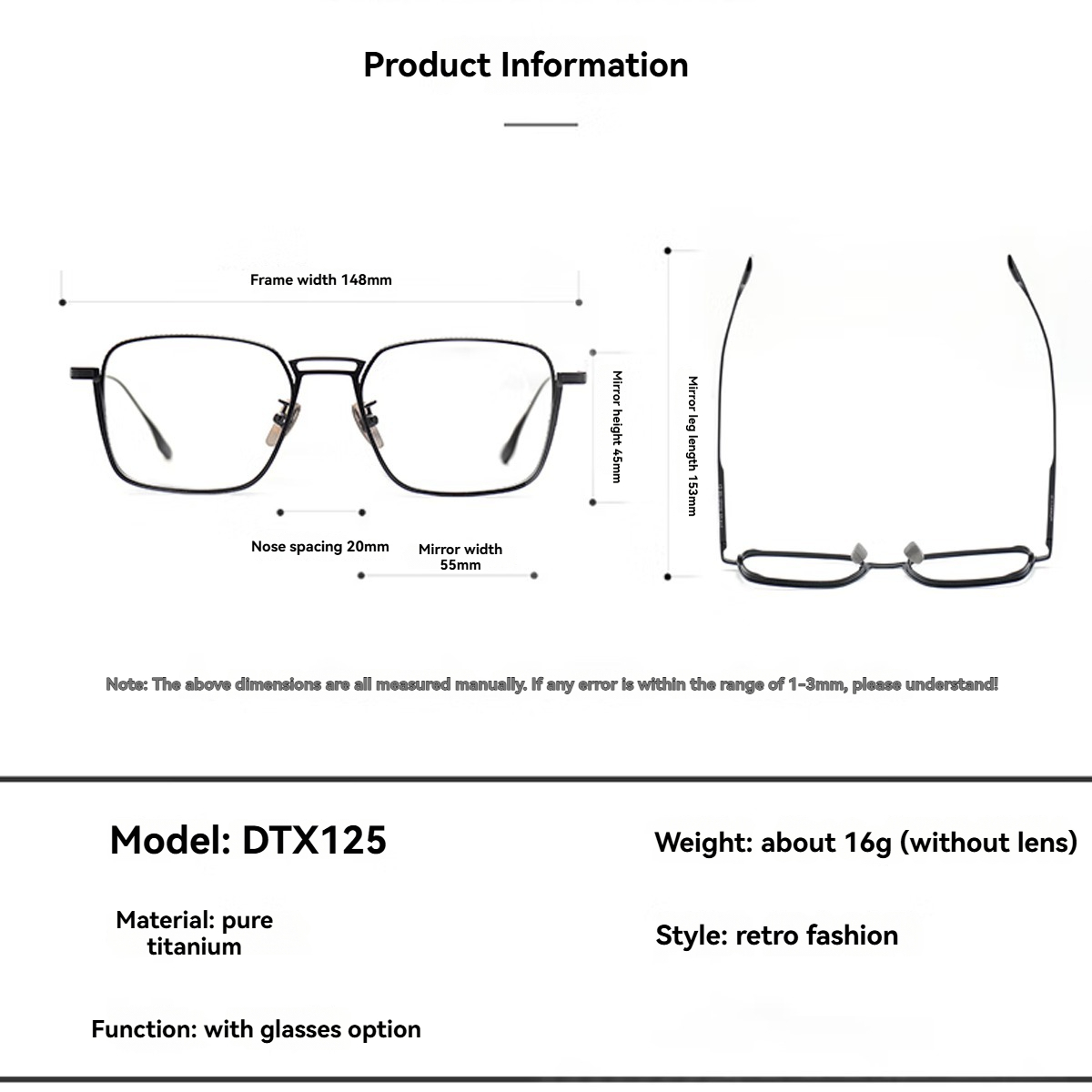 FYTOOMetal Frame Plain Eyeglas - Women'S Fashion Glasses Non Prescription incelemesi ve fiyatı