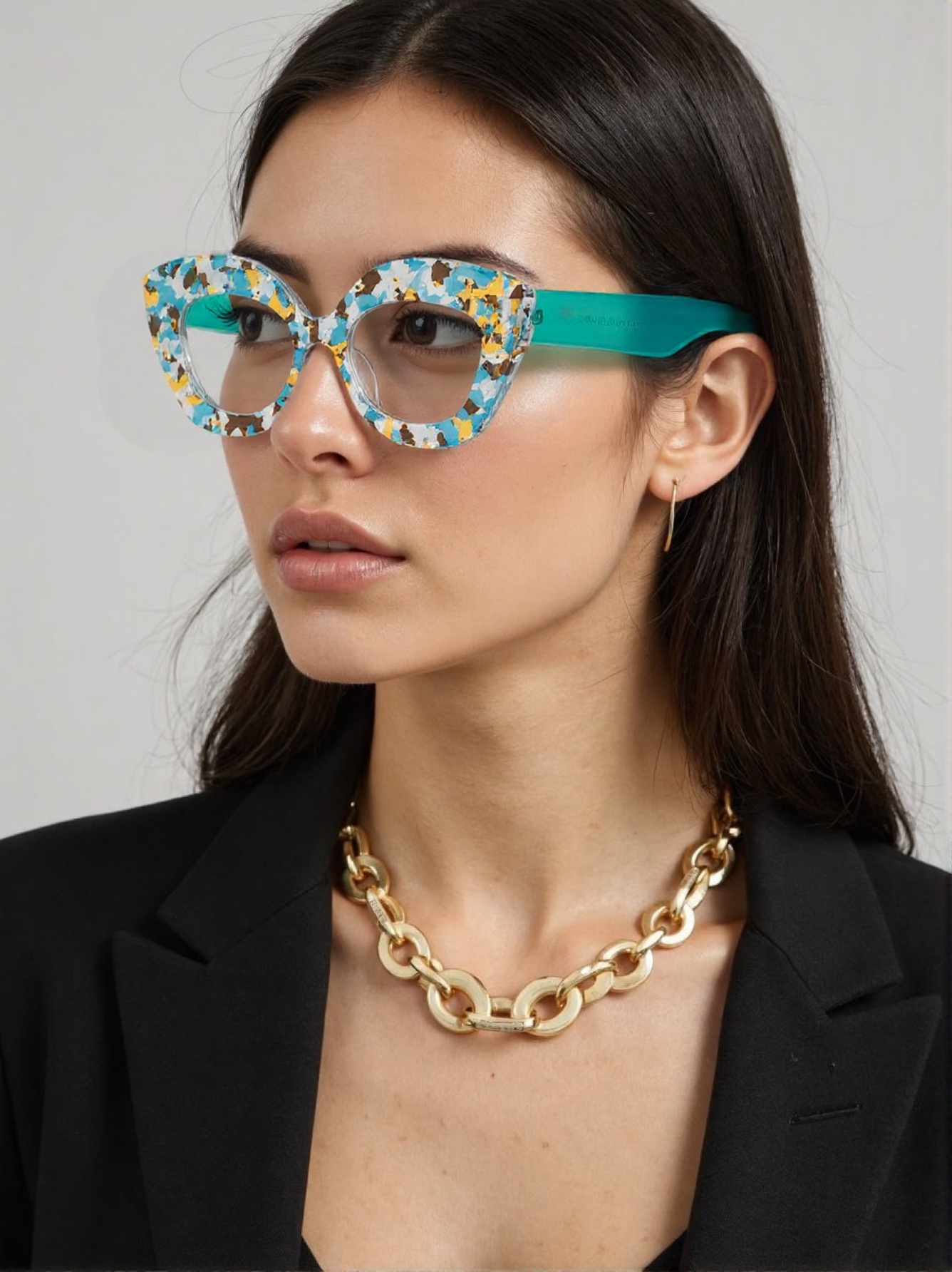 Large Frame Cat-Eye Floral Gla - Women'S Fashion Glasses Non Prescription incelemesi ve fiyatı
