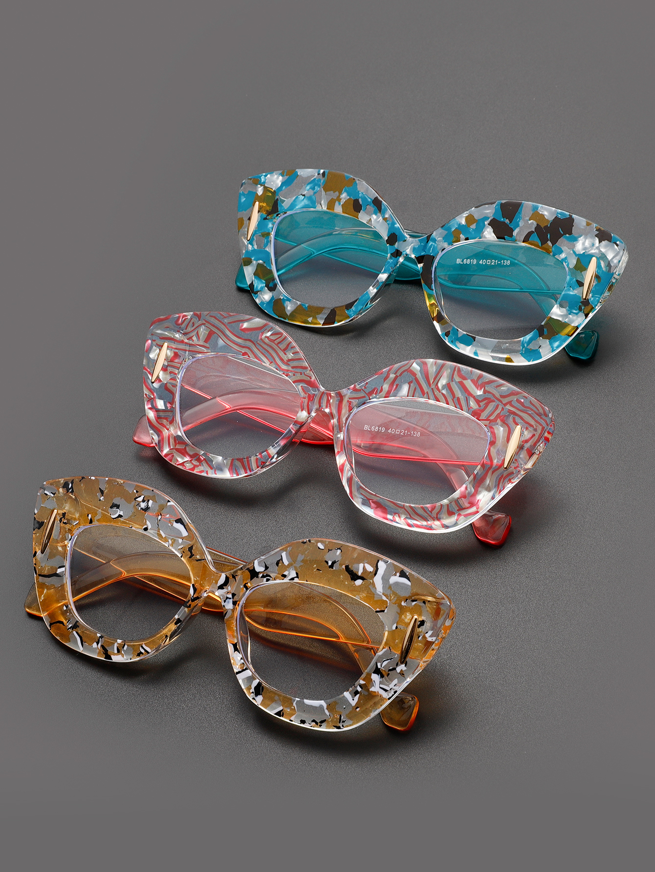 Large Frame Cat-Eye Floral Gla - Women'S Fashion Glasses Non Prescription incelemesi ve fiyatı