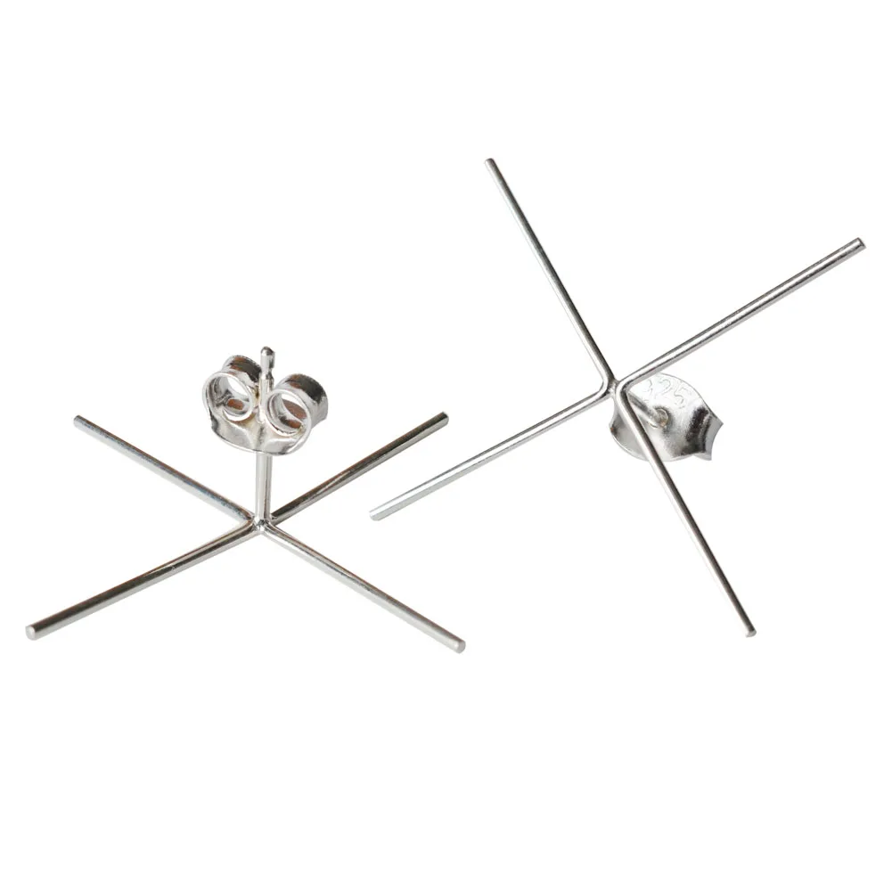 Solid 925 Sterling Silver Stud - Women'S Fashion Earrings incelemesi ve fiyatı