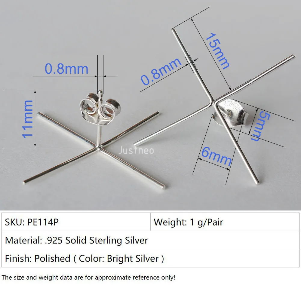Solid 925 Sterling Silver Stud - Women'S Fashion Earrings incelemesi ve fiyatı
