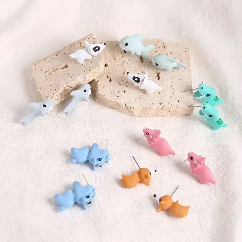 Cartoon Animal Resin Earrings  - Women'S Fashion Earrings incelemesi ve fiyatı