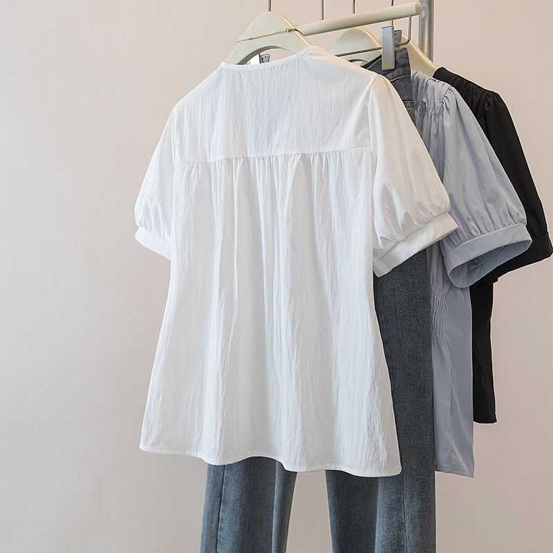 200 Pounds Plus Size Elastic W - Puff Sleeve Blouse incelemesi ve fiyatı