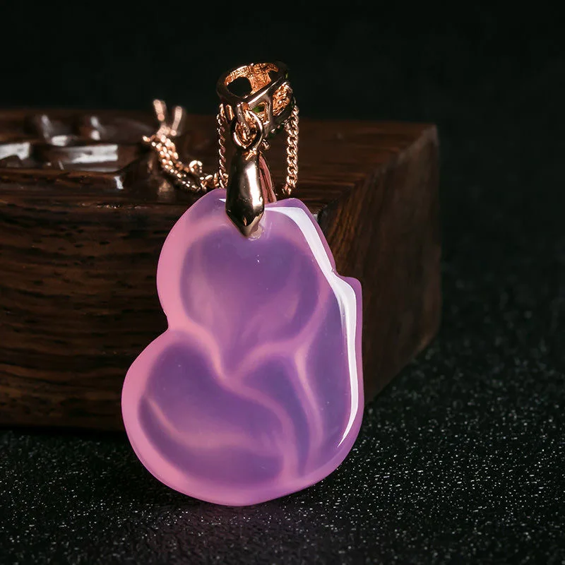 Natural Purple Agate Fox Penda - Women'S Fashion Jewellery incelemesi ve fiyatı