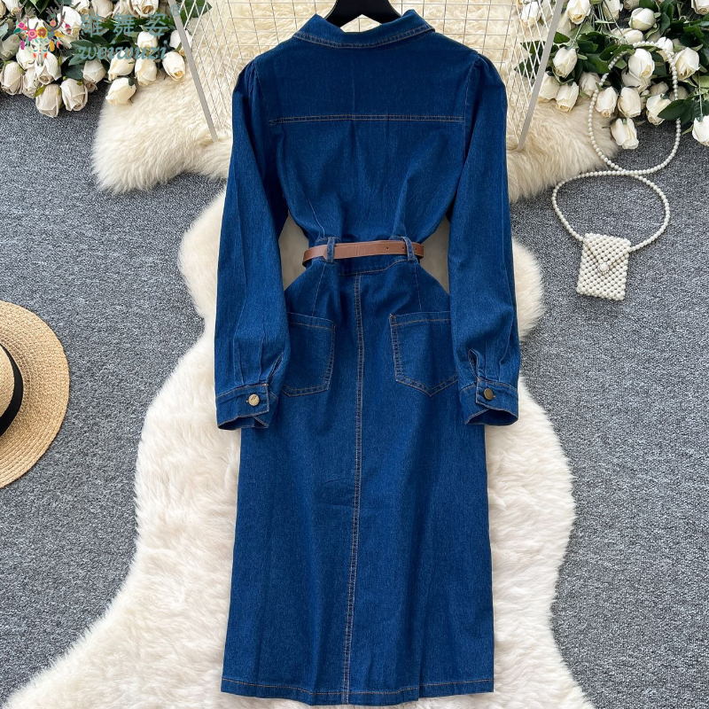 Elegant Women's Denim Dress So - Women Fashion Jeans incelemesi ve fiyatı